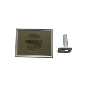 Replacement shower Shaving Mirror and Bracket White